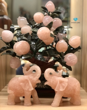 Cây Đào Thạch Anh Hồng 18 Quả